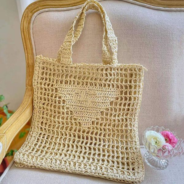 

designer bag the tote bag fashion raffia knitting totes bags straw shopping bag shoulder bags lady designers luxury handbag summer large cap