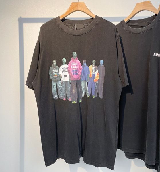 

men's plus tees & polos round t-shirt plus size neck embroidered and printed polar style summer wear with street pure cotton se5d, Black;brown