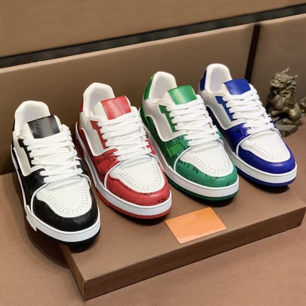 

designer shoes men sneakers vintage trainer platform trainers denim monograms shoes rubber canvas leather sneaker