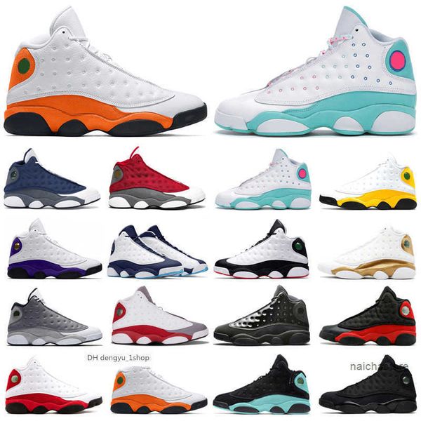 

13s dark powder blue basketball shoes jumpman 13 university gold red flint hyper royal black cat chicago mens trainers spo air jorden jordon