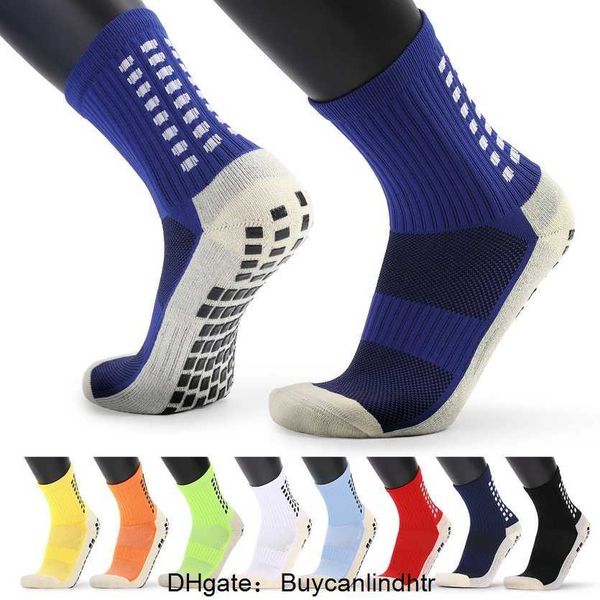 

mix order 2021 22 sales football socks non-slip trusox men's soccer quality cotton calcetines with 9go9, Black