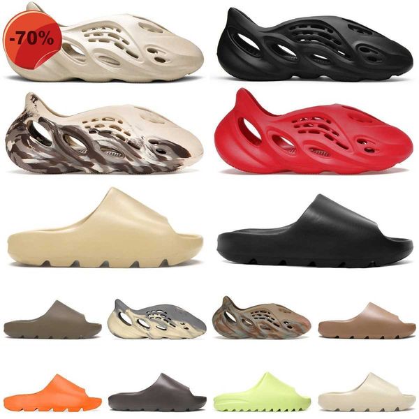 

designer new slippers men woman slider vermillion mineral blue onyx pure sandals slide slipper foam ochre runr bone resin clog desert ararat, Black