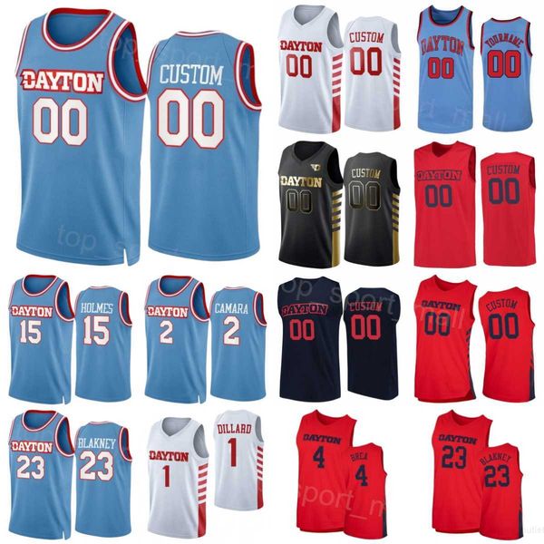 

basketball college dayton flyers jerseys 15 daron holmes ii 2 toumani camara 22 mustapha amzil 24 elvis 11 malachi smith 4 koby brea 23 r.j, Black