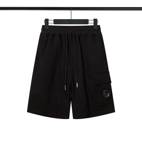 

men shorts pants solid joggers black blue beach single zipper pocket short cotton casual trousers wi20, White;black