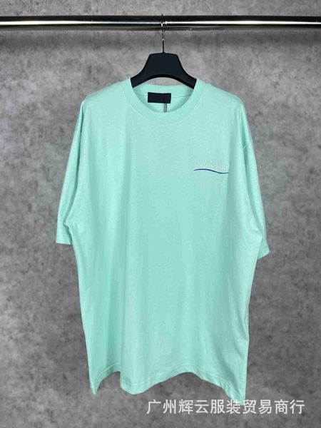 

plush t shirt designer luxury coats balciga b 's correct version classic coke embroidered short tshirt fashion american half sleeve 464, Black