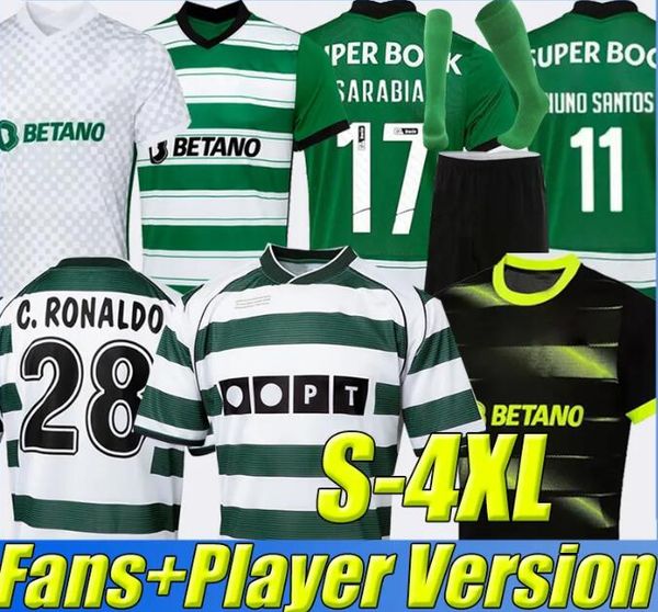 

sporting cp 23/24 lisboa soccer jerseys special lisbon jovane sarabia vietto coates acuna 2023 2024 stromp kit clube de football shirt retr, Black;yellow