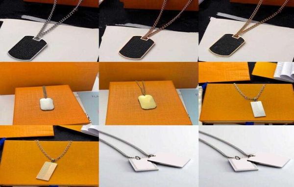 

10 style necklace 316l titanium steel engraved letter 18k plated gold necklaces with single heart punk pendant6945568, Silver