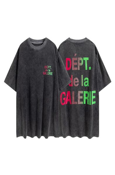 

fashion brand mens t shirt men womens tees wash gradient high street clothing size sxl2170931, White;black