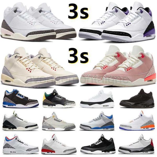 

designer shoes jumpman 3 og 3s men women basketball shoes dark iris cardinal red kumquat neapolitan desert elephant muslin eminem shady mens