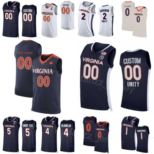 

college basketball 4 armaan franklin jerseys virginia cavaliers 1 jayden gardner 0 kihei clark 2 reece beekman 5 ben vander plas 11 isaac mc, Black
