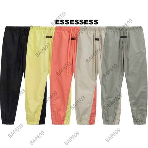 

mens designer pants ess men women solid color pant trousers hip hop sports pants for male casual joggers size s-xl, Black