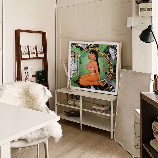 

Collect Decorative Paintings, Dare to Explore the Golden City Studio Decorative Prints, Bedroom Murals, Model Rooms, Fashion Hanging Paintings