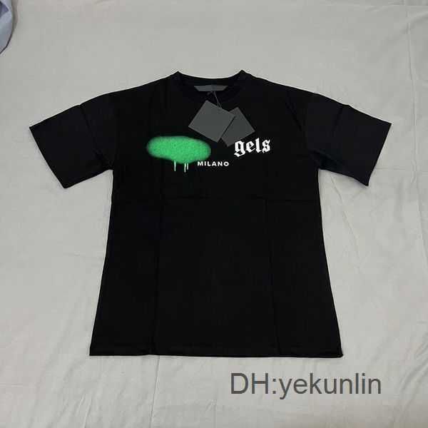 

men's t-shirts designer of luxury t-shirt brand t shirt clothing spray letter short sleeve spring summer tide men women tee 3mk78, White;black