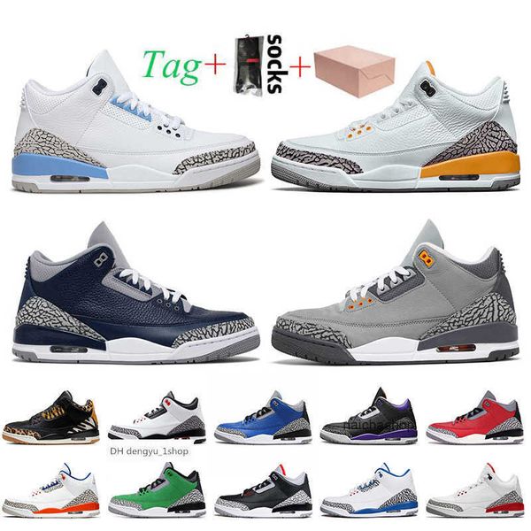 

with box jumpman 3s basketball shoes mens unc laser orange georgetown cool grey court purple katrina black ceme air jorden jordon