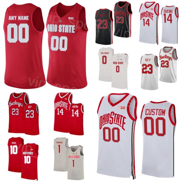 

ohio state buckeyes college 1 deshaun thomas jersey basketball 0 jared sullinger 11 jerry lucas 34 kaleb wesson 10 laquinton ross red white, Black