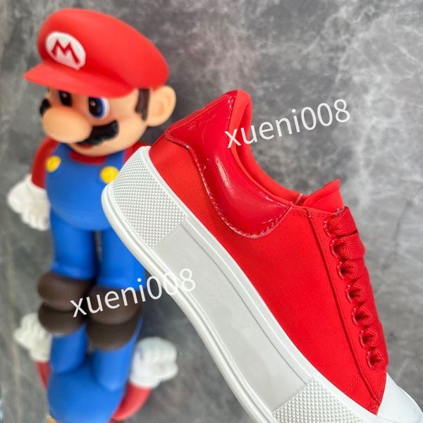 

new men's training shoes women's outdoor sports shoes fashion leather running shoes classic designer shoes flat casual shoes comfo, Red;white