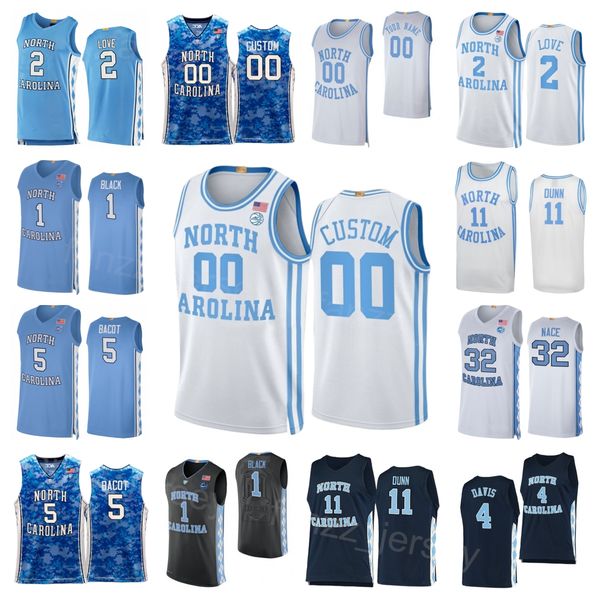 

college basketball 2 caleb love jersey north carolina tar heels 5 armando bacot 4 r.j davis 32 pete nance 1 leaky black 14 puff johnson 11 d