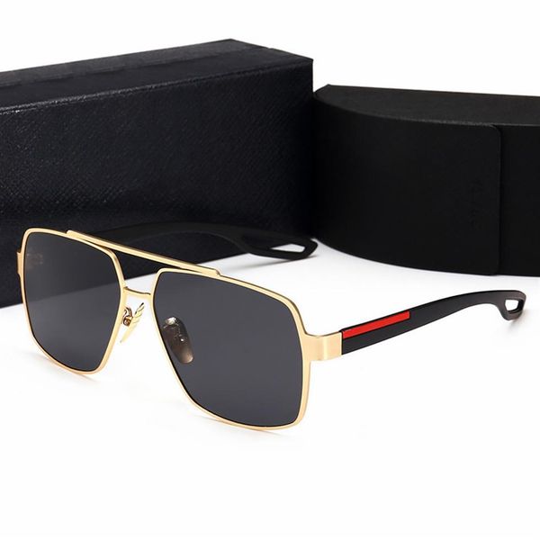 

retro polarized luxury mens designer sunglasses rimless gold plated square frame brand sun glasses fashion eyewear with case256s, White;black