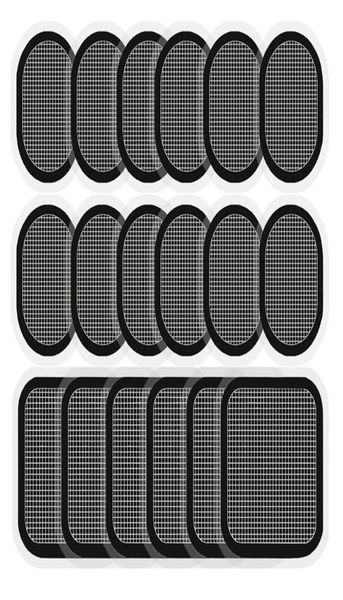 

36 pair ems eletric muscle stimulator replacement gel sheet pads for abdominal abs toner massage abdomen slimming belt patch 220627304365