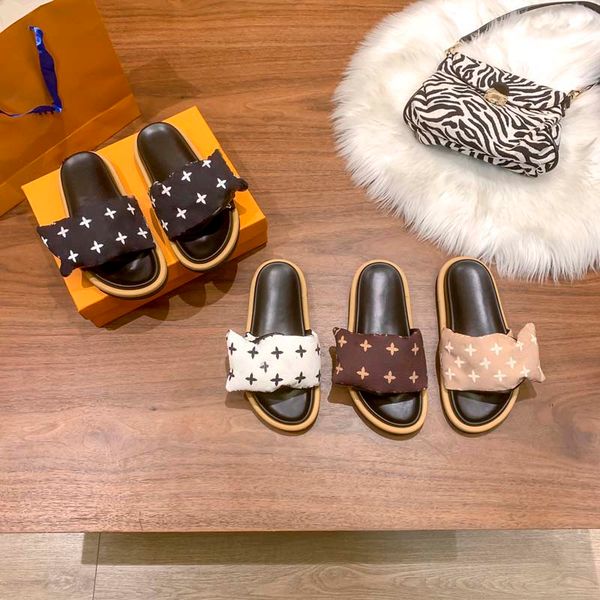 

women sandals designer luxurious imported cowhide fashion print slippers with adjustable laces leather soles flexible insoles miniature embo, Black