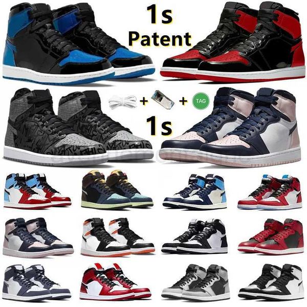 

designer shoes jumpman 1 1s mens basketball shoes sneakers rebellionaire bred patent dark mocha marina blue bubble gum obsidian shadow toe m