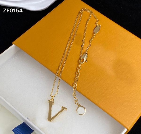 

women designer necklace jewelry fashion ladies gold diamonds necklaces for mens letter chains pendant neckwear party wedding luxur7266414, Silver