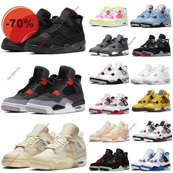 

women men 4s basketball shoes military black cat sail red thunder white oreo cement university blue infrared shimmer cool grey lighting
