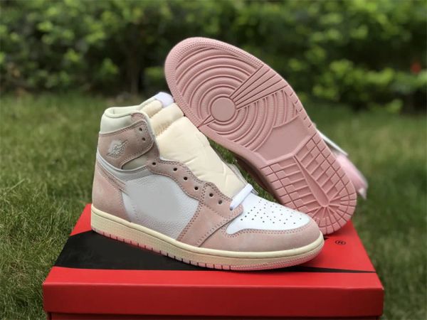 

shoes designer women og 1s washed pink denim fd2596-600 atmosphere white muslin sail sport sneakers, White;red