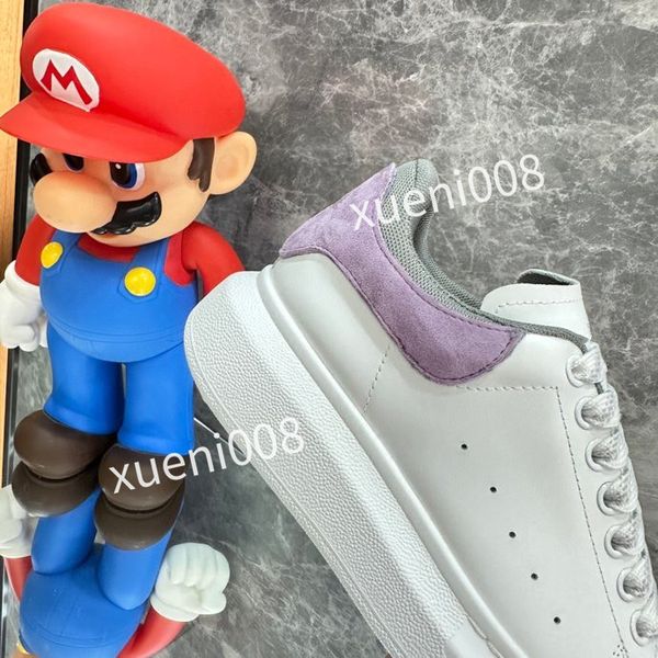 

2023men casual shoes triple white black trim velvet upper brown leather metallic silver metallic gold laser blue mens woman, Red;white