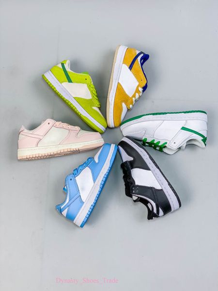 

designer sb low kids skate casual shoes chunky georgetown midas atlas lost unc coast chicago black white laser orange trainers 22-36