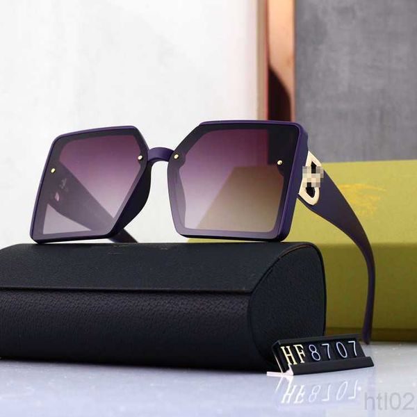 

luxurious designer wom sunglasses ens sage mens lady polarizer box body voice live flat glasses tiktok 2023 22ss, White;black