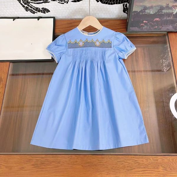 

sets girl's dresses kid girls flower maxi clothes designer youth baby cloth set 100-160cm, White