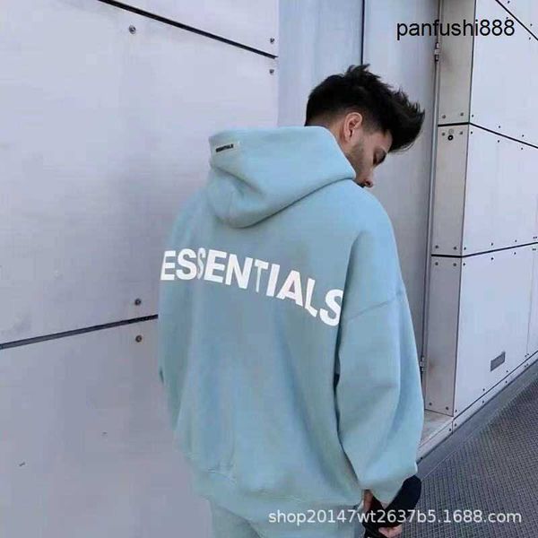 

casual sweater fogg double thread essen hoodie fear god limited 3m reflective couple coat men, Black