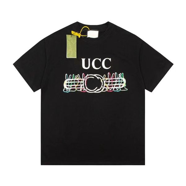 

23ss mens t shirt designer shirt mens tees luxury cotton letter printing fashion casual street holiday couple matching apparel s-5xl, White;black