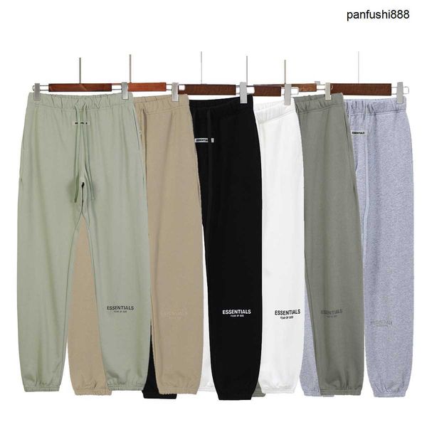 

baggy pants fogg fear god essen double line high street 3m reflective letters embroidered casual drawn pants, Black
