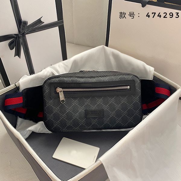 

23ss handbags purses men's waist bag grain leather zipper fashion shoulder bag phone pocket
