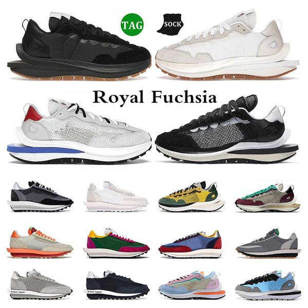 

2023 sacais men designer shoes vaporwaffle ldwaffle waffle black white royal fuchsia sail gum fragment undercover net orange blaze womens sn