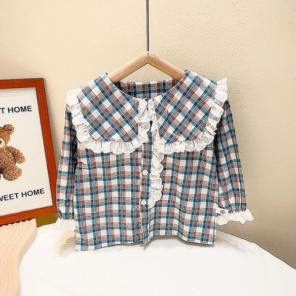 

kids shirts 5 pieces/lot girl's spring blouse 021516 230321, White;black