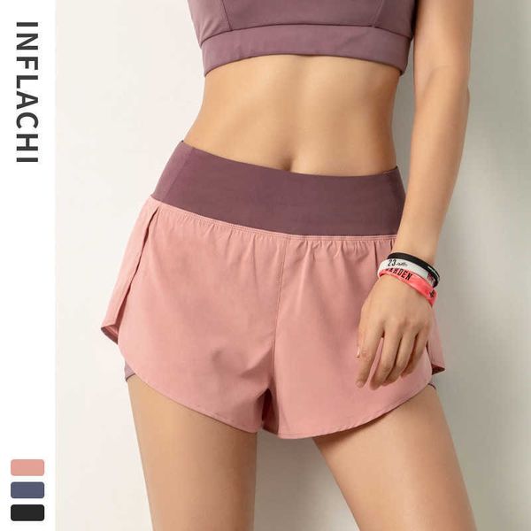 

women's shorts new fitness sports shorts women's summer pants light proof leisure fast dry running yoga exercise ventilation, White;black