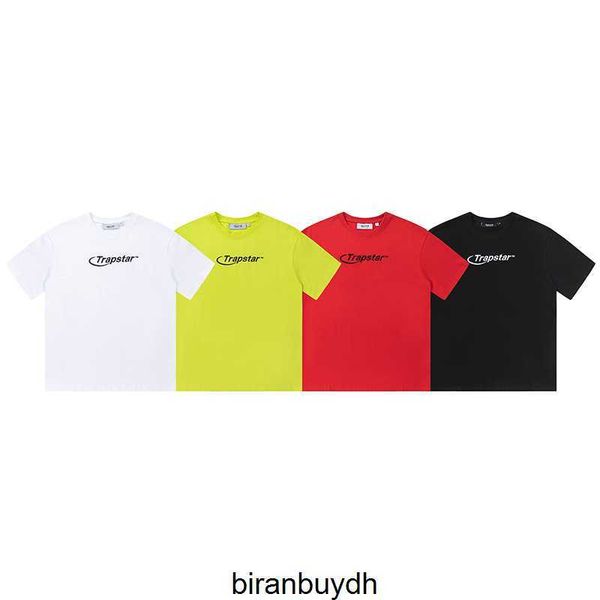 

sport men's t-shirts trapstarhyper embroidered short sleeve unisex, White;black