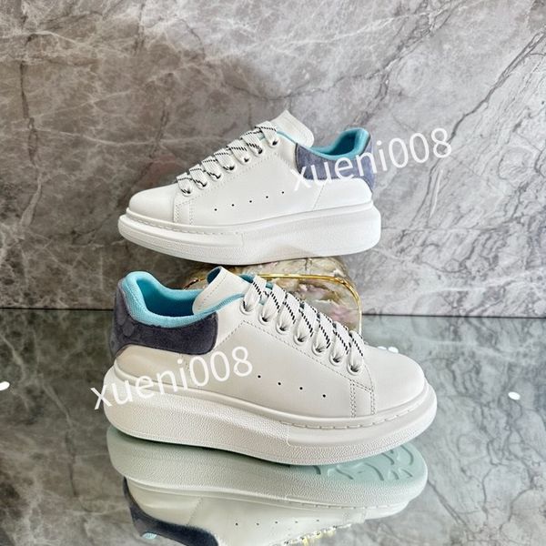 

2023new mens womens casual shoes triple white black trim velvet upper brown leather metallic silver metallic gold laser blue mens woman, Red;white