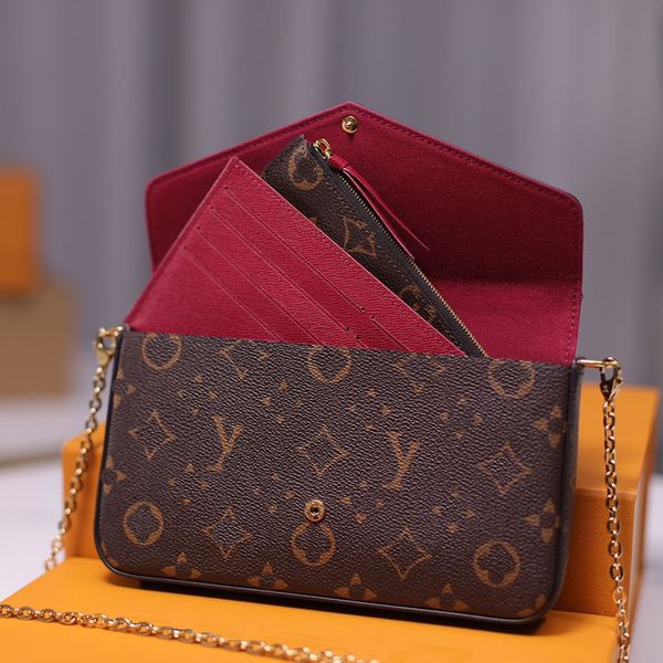 

designer bag 3pcs set classic multi pochette women bag handbag crossbody leather purse louiseity fashion viutonity shoulder lady the tote wa