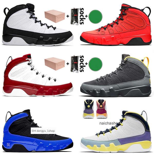 

with box men women 9s basketball shoes jumpman 9 chile red university blue change the world sneakers oregon ducks trainers size 4 air jorden, Black