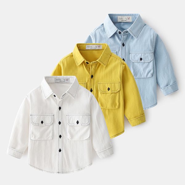 

kids shirts children girl blouse england long sleeve boys white shirts casual turn-down collar boys shirts 230321, White;black