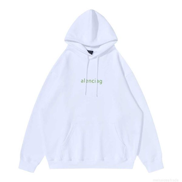 

plush t shirt designer luxury coats balciga edition b paris r mark brushed hoodie english printed loose shoulder os sweater 53lmv, Black