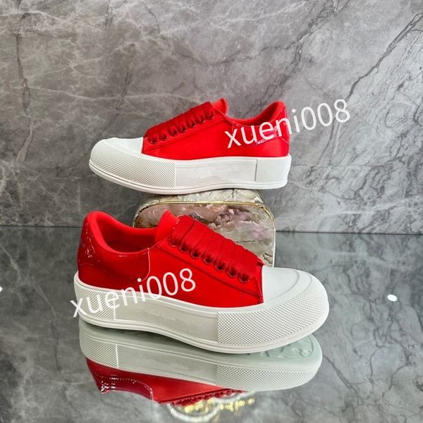 

new men's training shoes women's outdoor sports shoes fashion leather running shoes classic designer shoes flat casual shoes comfo, Red;white