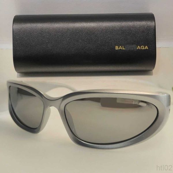 

paris home's new cat eye sunglasses individuality ins wind net red silver glasses fashion y2k sports balencigas women sunglasses 22ss, White;black