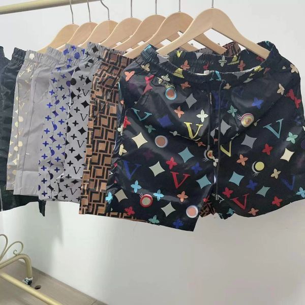 

2023 fashion mens shorts quick drying swimwear printing 2022 summer board beach pants men swim short size m-3xl, White;black