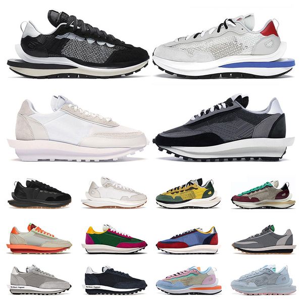 

2023 sacais men designer shoes vaporwaffle ldwaffle waffle black white royal fuchsia sail gum fragment undercover womens sneakers mens train