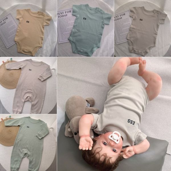 

brand ess newborn rompers infant born baby jumpsuit girl boys kids clothes designer sets letter costume overalls kids bodysuit for babies ou, Blue